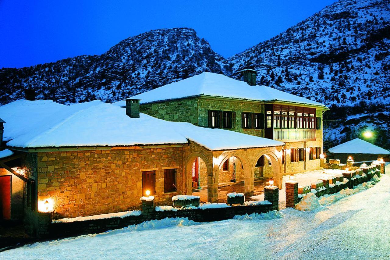 Hotel Δρακολιμνη Tsepelovo Exterior foto